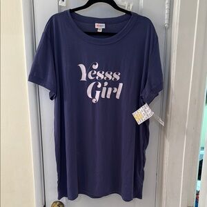 Blue Purple Graphic Tee
